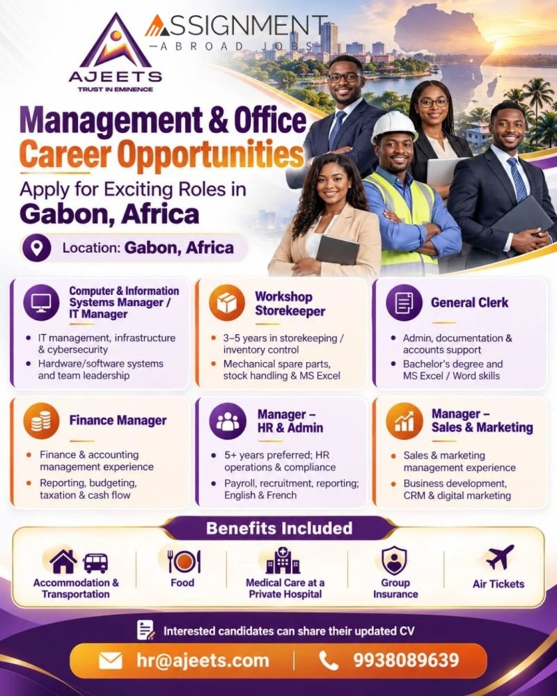 Gabon Jobs 2026: Management and Office Career Opportunities in Africa