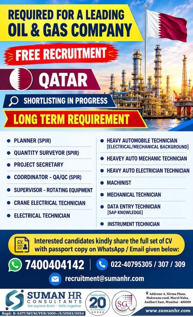 Qatar Oil and Gas Jobs 2026 – Long-Term Vacancies 