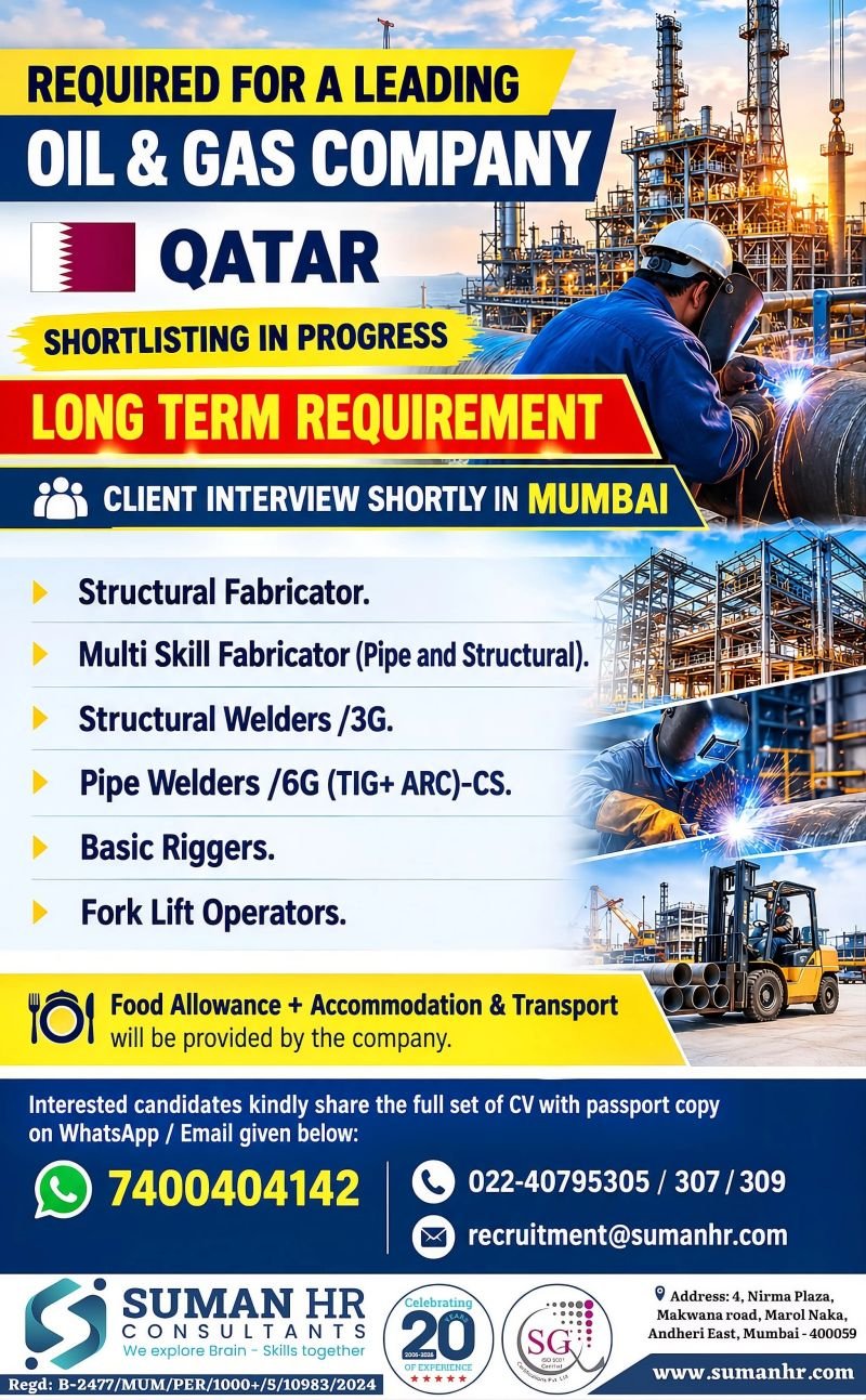 Qatar Jobs 2026: long-term oil and gas projects