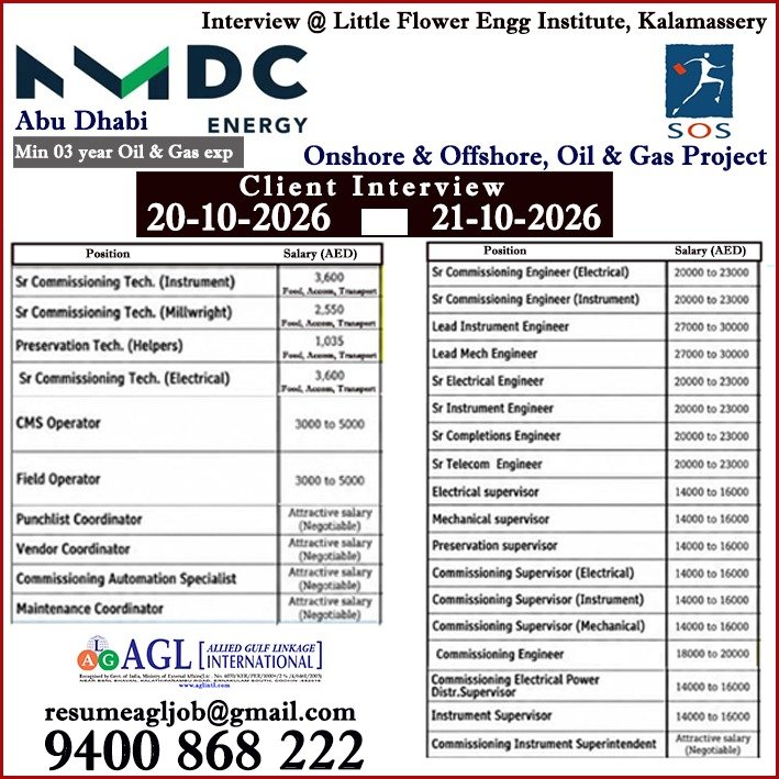 NMDC Energy Abu Dhabi Jobs 2026: Interview for Oil & Gas Vacancies in UAE