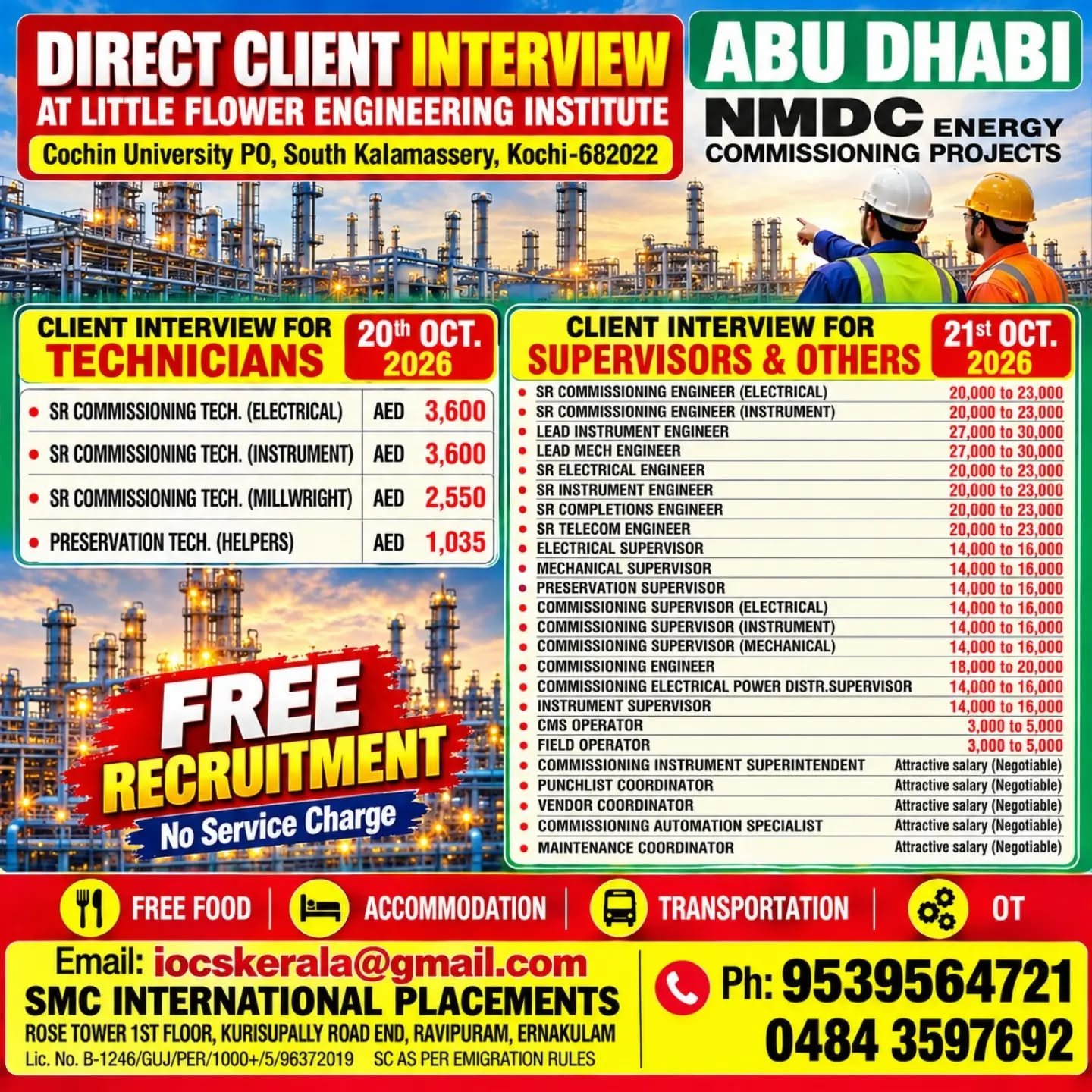 UAE Jobs 2026: NMDC Energy Recruitment for Commissioning Projects
