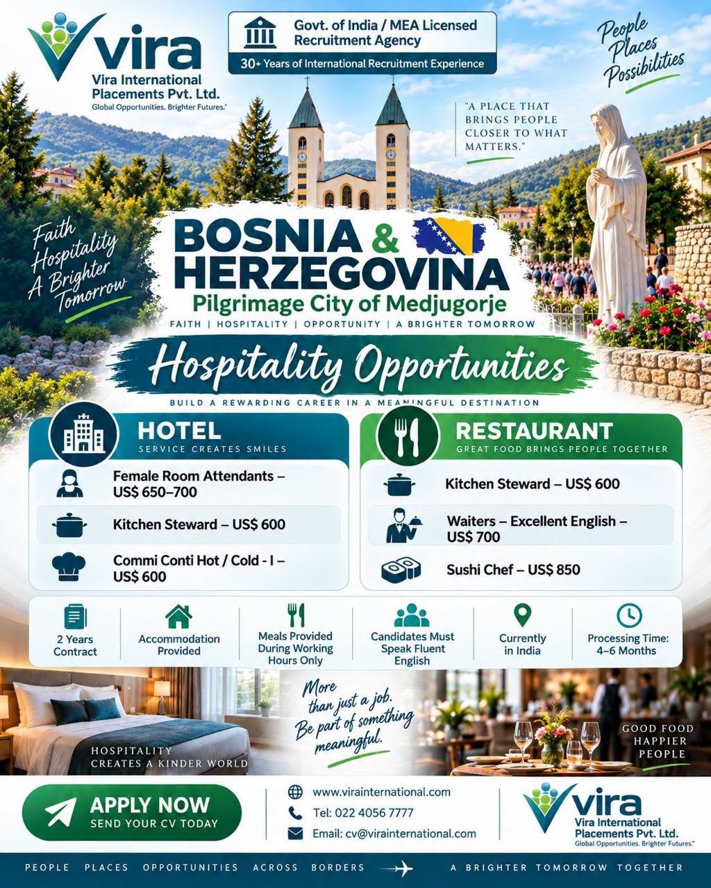 hospitality Jobs in Europe - Apply Now