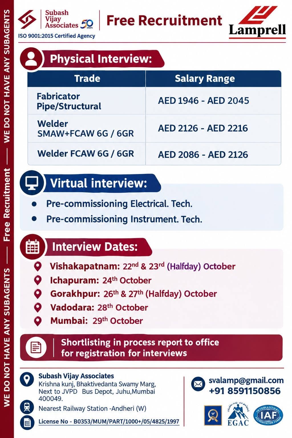 Lamprell UAE Jobs 2026: Free Recruitment