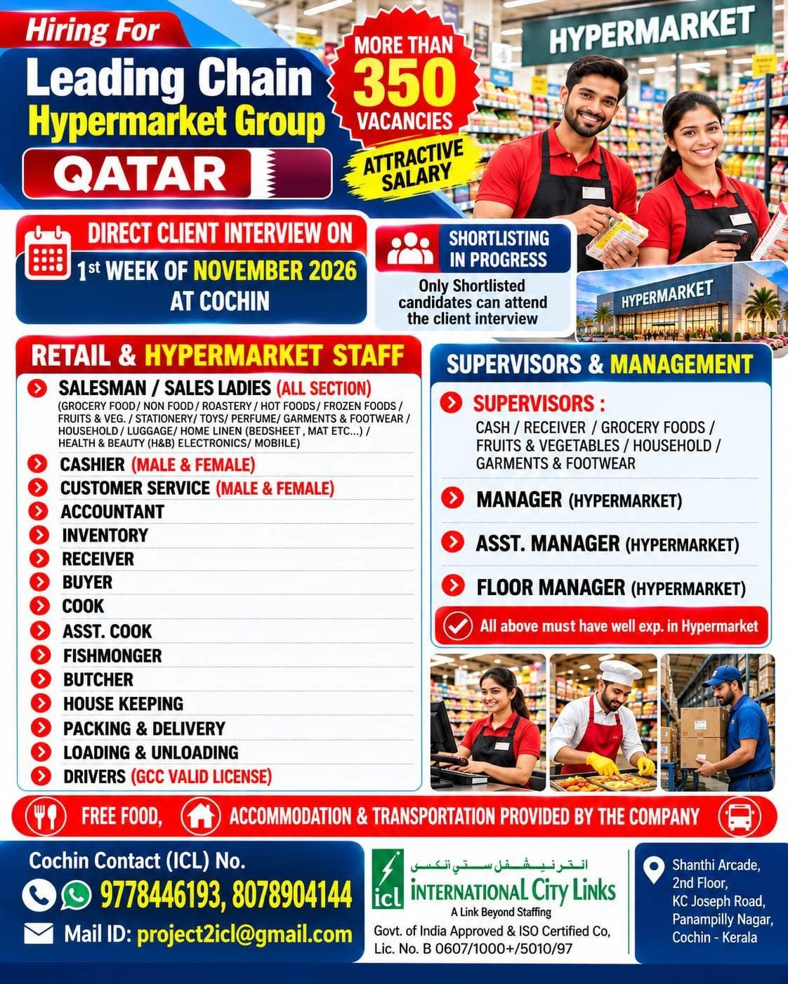 Qatar Hypermarket Jobs 2026: 350+ Vacancies for Sales Staff, Cashiers, Supervisors and Managers