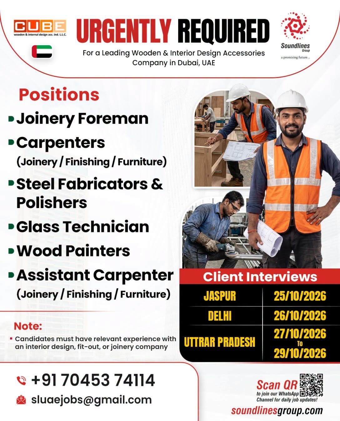 UAE : Hiring For a Leading Wooden & Interior Design Accessories Company in Dubai