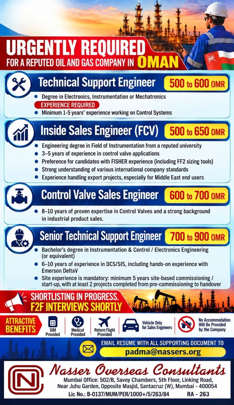 Oman Jobs 2026: Technical Support Engineers and Sales Engineers Required