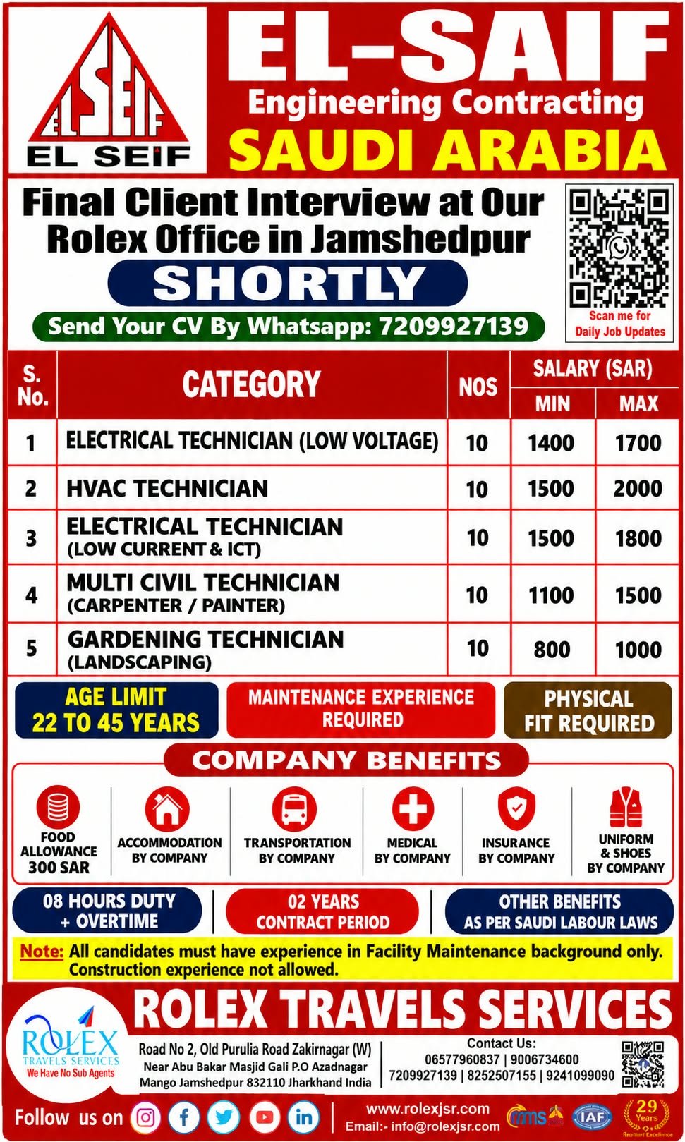 Saudi Arabia Jobs 2026: EL-SEIF Engineering Contracting Hiring 