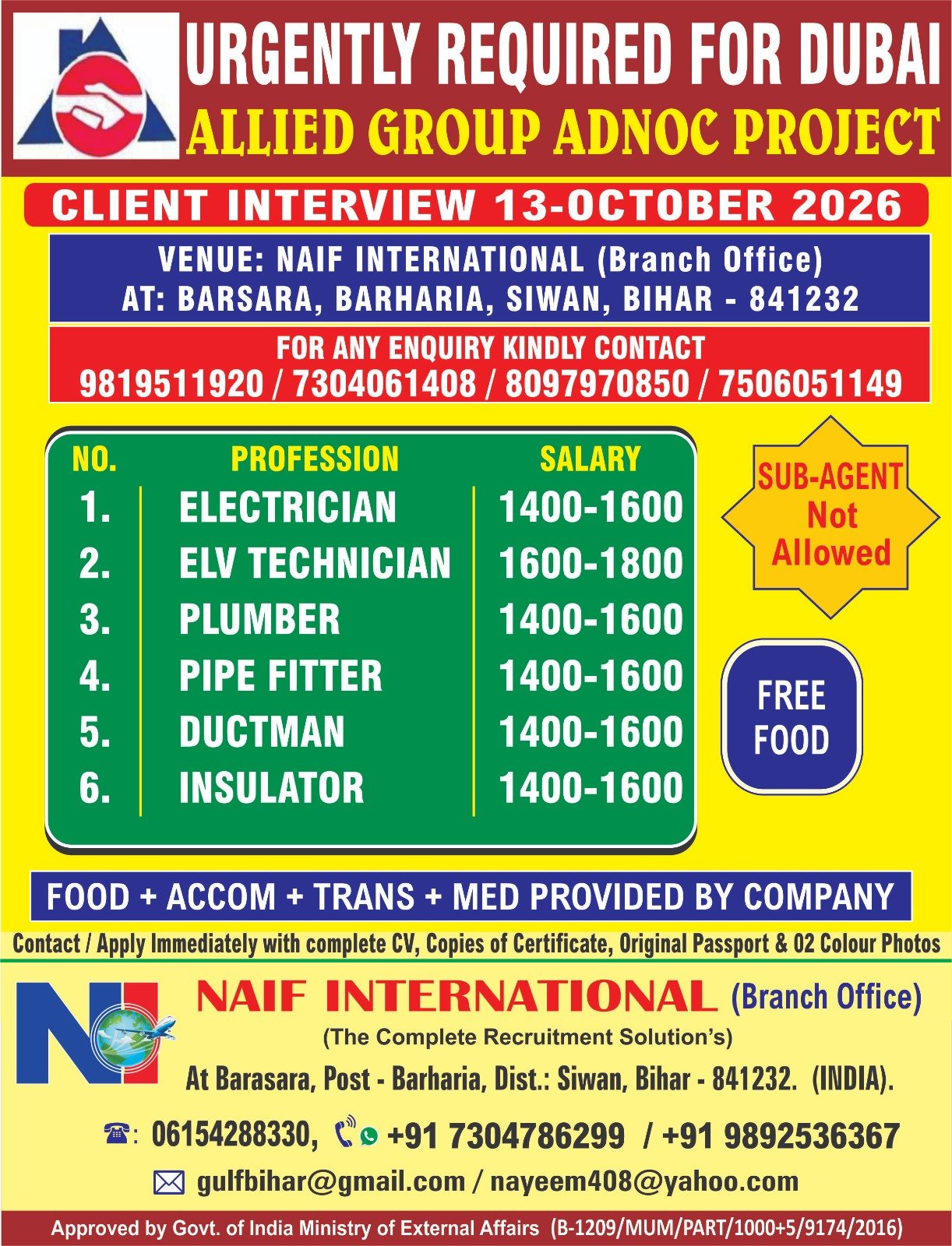 Dubai Jobs 2026: Allied Group Project Hiring 